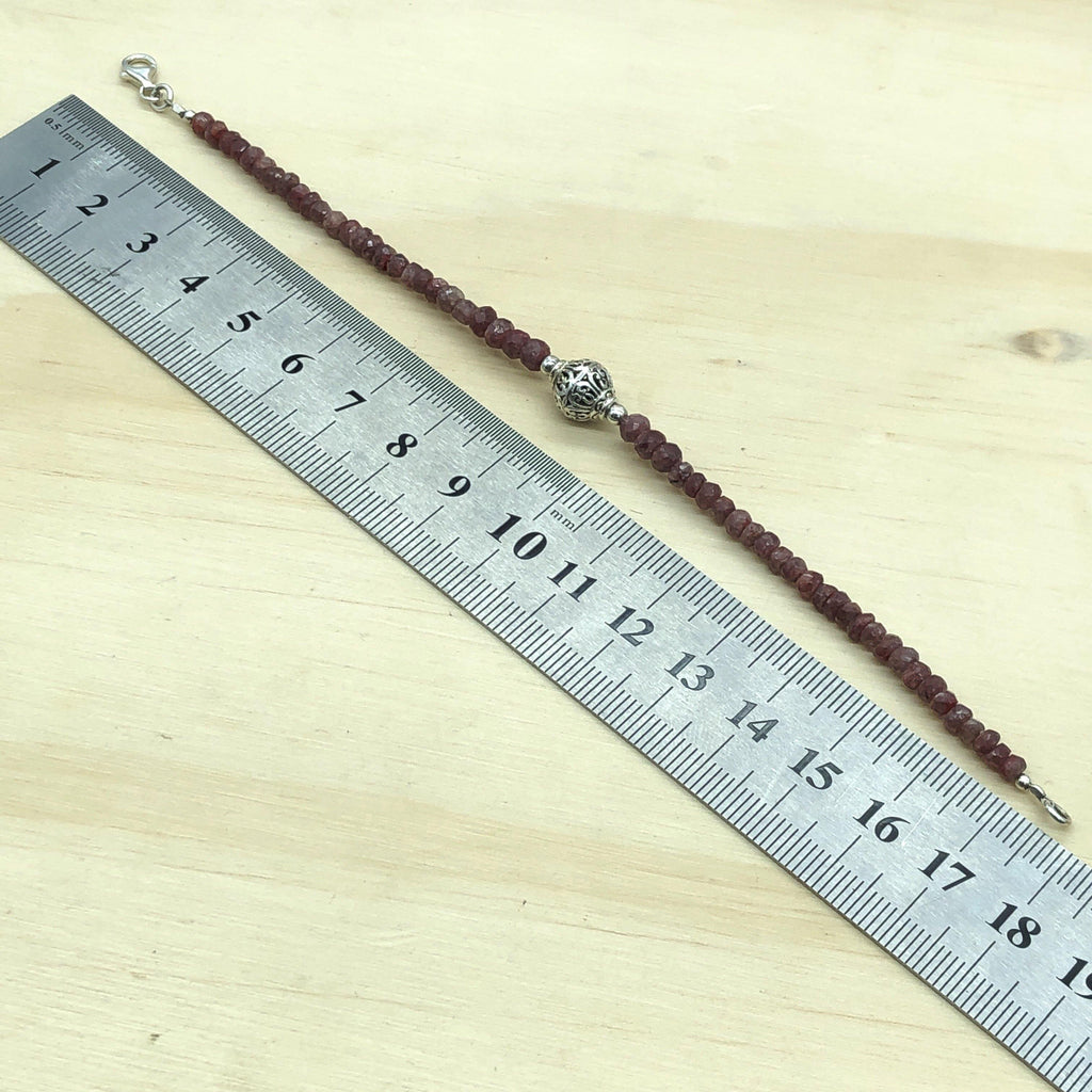 Sterling Silver & Ruby Bracelet - La Trobe Jewellery