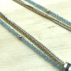 Sterling Silver, Gold & Chalcedony Israeli Necklace - La Trobe Jewellery