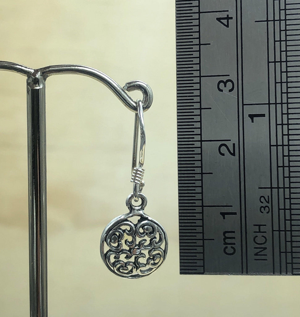 Sterling Silver Filagree Round Earrings - La Trobe Jewellery