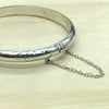 Sterling Silver Etched Bangle - La Trobe Jewellery