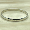 Sterling Silver Beaten Bangle - La Trobe Jewellery
