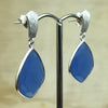 Sterling Silver Blue Chalcedony Teardrop Earring - La Trobe Jewellery