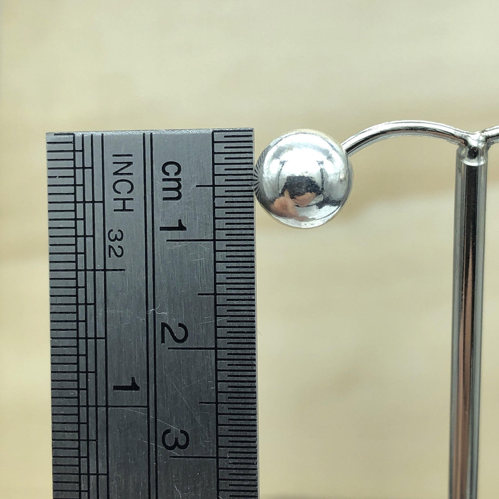 Sterling Silver Plain Ball Stud 9mm - La Trobe Jewellery