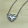 Sterling Silver Cubic Heart Necklace - La Trobe Jewellery