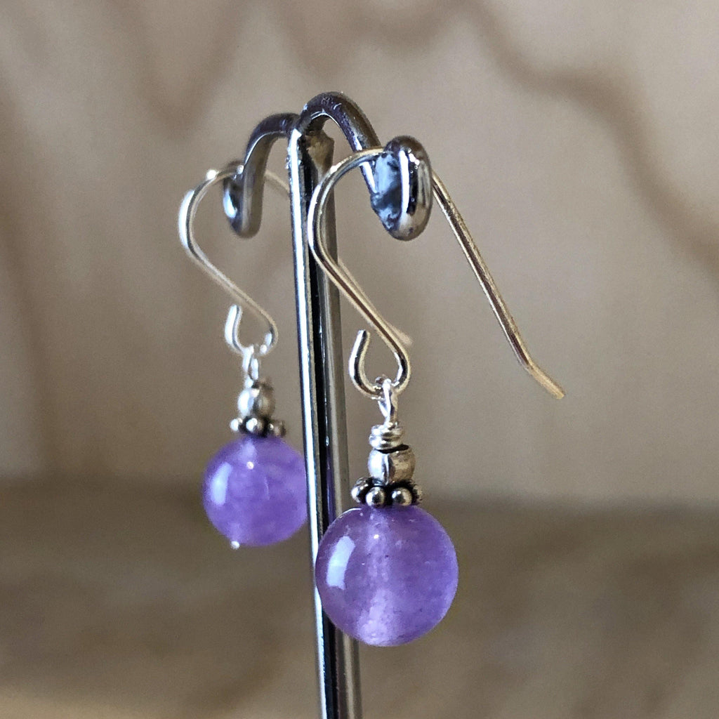 Sterling Silver Purple Amethyst Drop Earring - La Trobe Jewellery