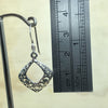 Sterling Silver Filigree Diamond Shaped Earrings - La Trobe Jewellery