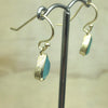 Sterling Silver Gold Chalcedony Teardrop Earring - La Trobe Jewellery