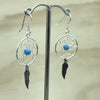 Sterling Silver Turquoise Dream Catcher Earring - La Trobe Jewellery