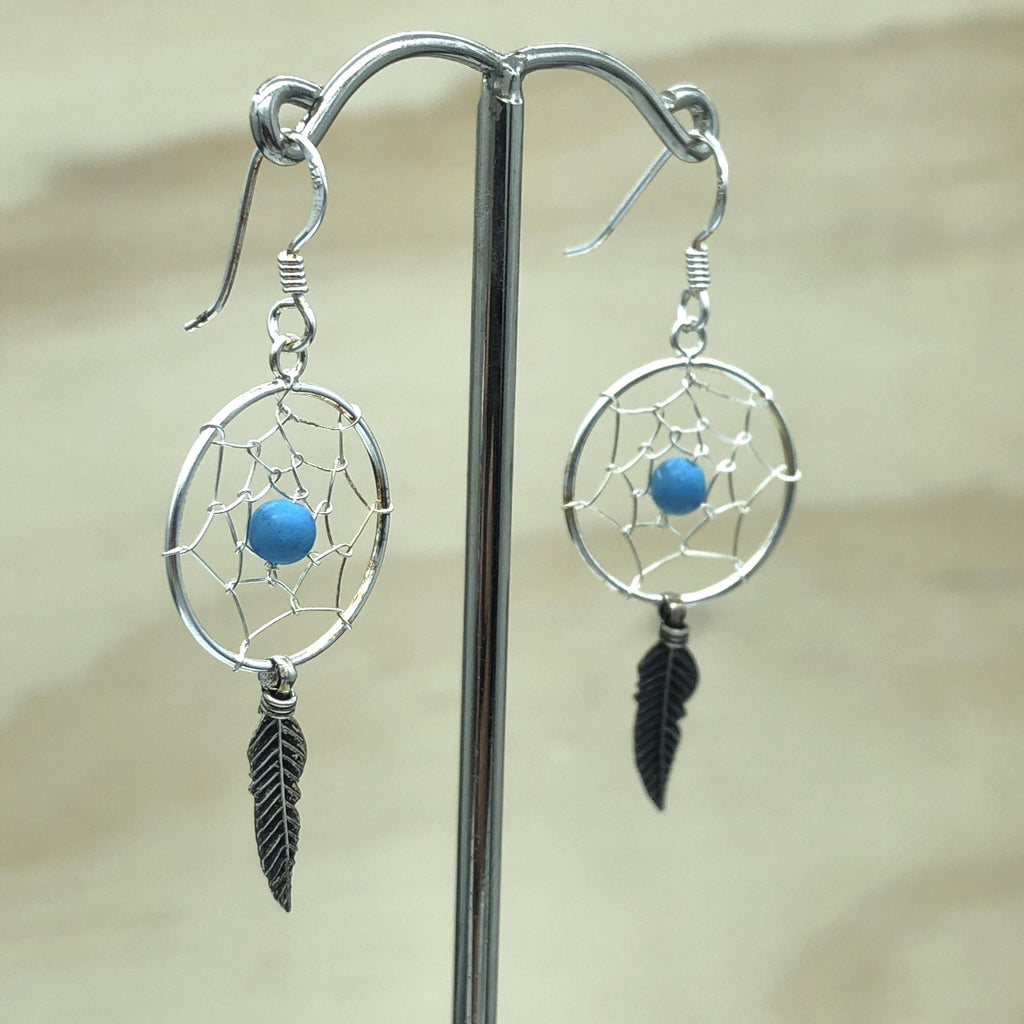 Sterling Silver Turquoise Dream Catcher Earring - La Trobe Jewellery