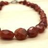 Gemstone Carnelian & Sterling Silver Hill Tribe Necklace - La Trobe Jewellery