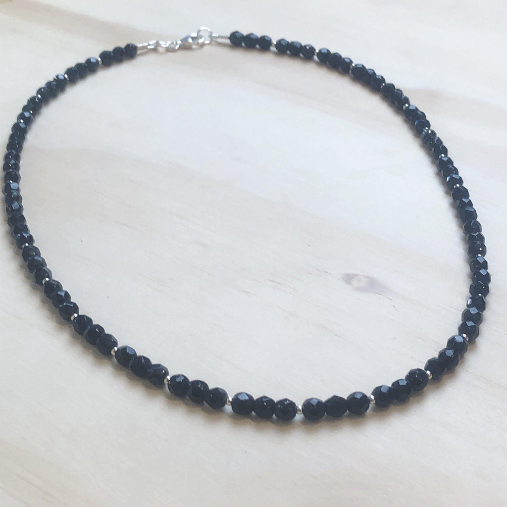 Gemstone Onyx & Sterling Silver Necklace - La Trobe Jewellery