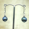 Sterling Silver Black Pearl Drop Earring - La Trobe Jewellery