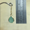 Sterling Silver Gold Chalcedony Teardrop Earring - La Trobe Jewellery