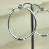 Sterling Silver Loops 30mmx1.0mm - La Trobe Jewellery