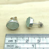 Sterling Silver Blue Chalcedony Oval Stud - La Trobe Jewellery
