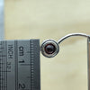 Sterling Silver Garnet Israeli stud - La Trobe Jewellery