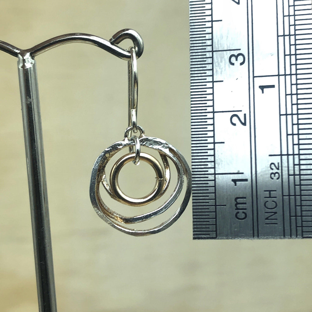 Sterling Silver & Yellow Gold Israeli Earring - La Trobe Jewellery