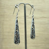 Sterling Silver Earrings filagre roses teardrop - La Trobe Jewellery