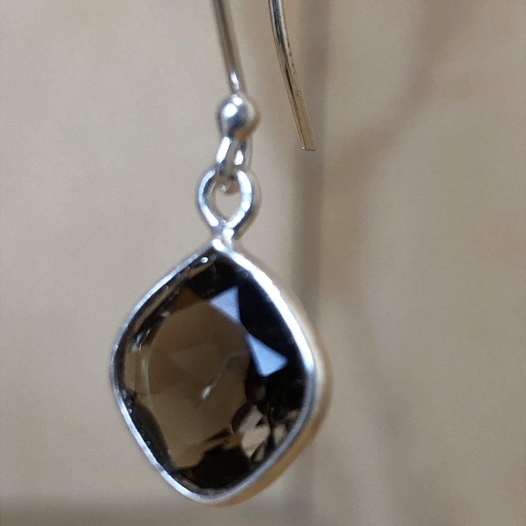 Sterling Silver Smokey Quartz Earrings - La Trobe Jewellery