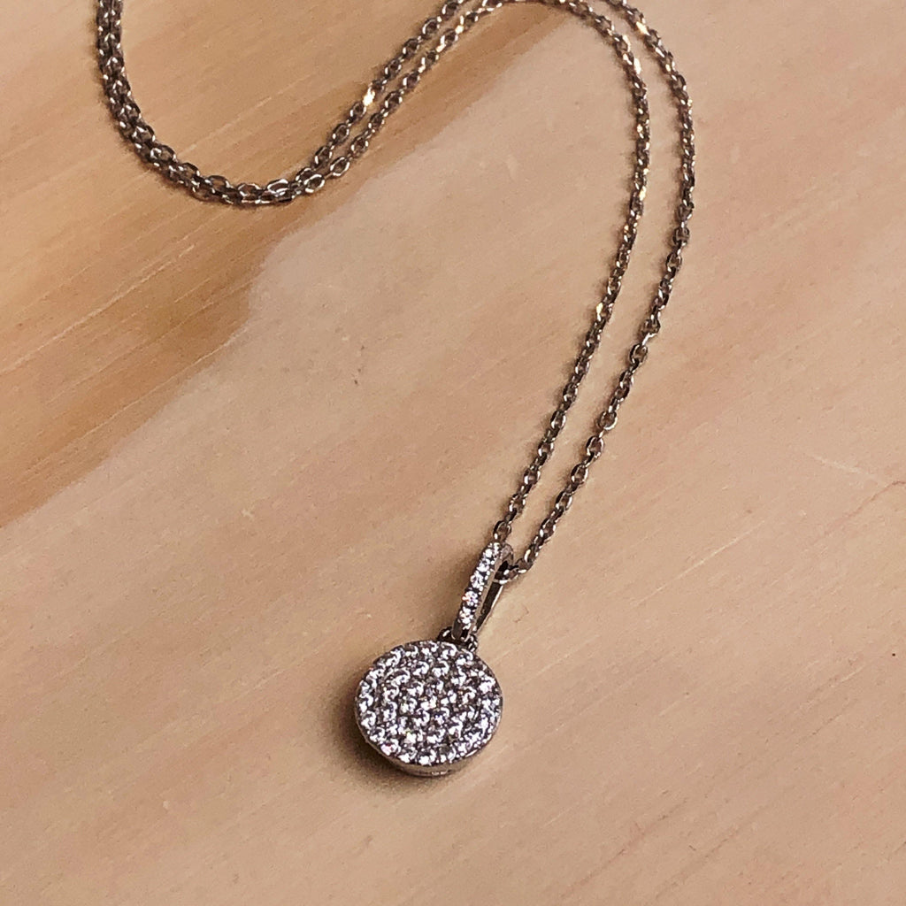 Cubic Zirconia Round Necklace - La Trobe Jewellery