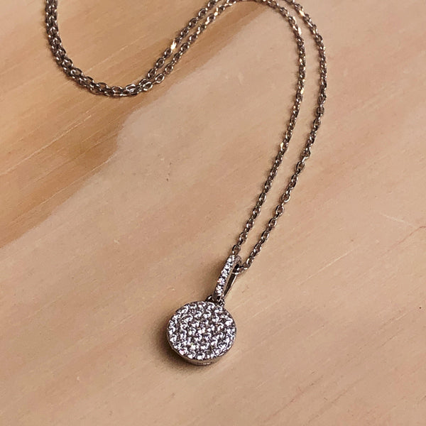 Cubic Zirconia Round Necklace - La Trobe Jewellery