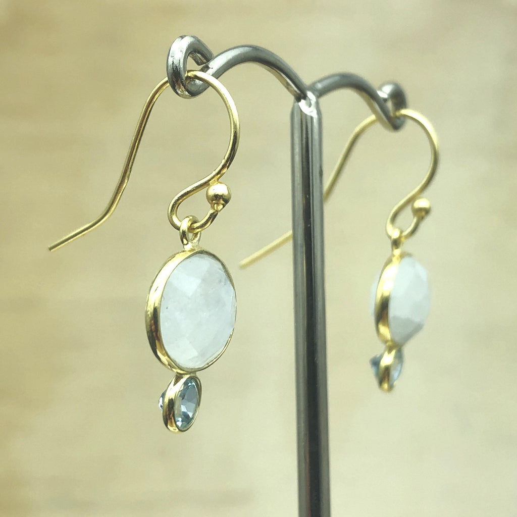 Sterling Silver Moonstone & Topaz Earring - La Trobe Jewellery
