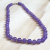 Gemstone Amethyst Silk Knotted Necklace - La Trobe Jewellery