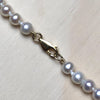 Gold Plated Necklace pearl white small 21" - La Trobe Jewellery