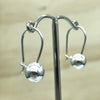 Sterling Silver Earrings ball sheepard hook 8mm - La Trobe Jewellery