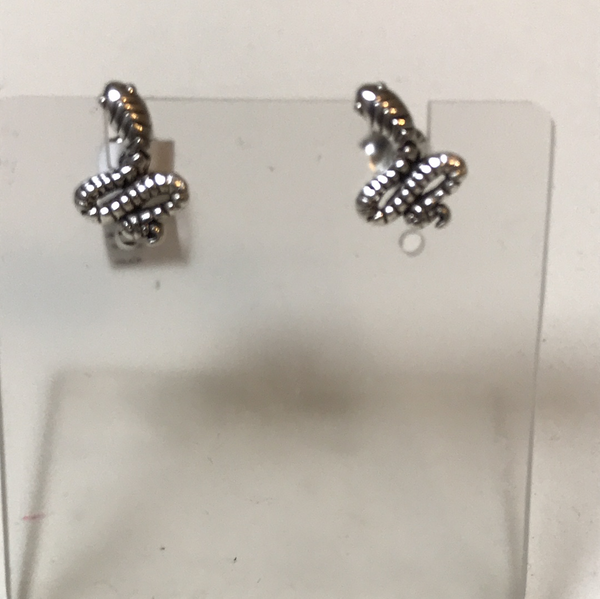 Sterling Silver Snake Studs - La Trobe Jewellery