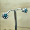 Sterling Silver Turquoise Israeli stud - La Trobe Jewellery