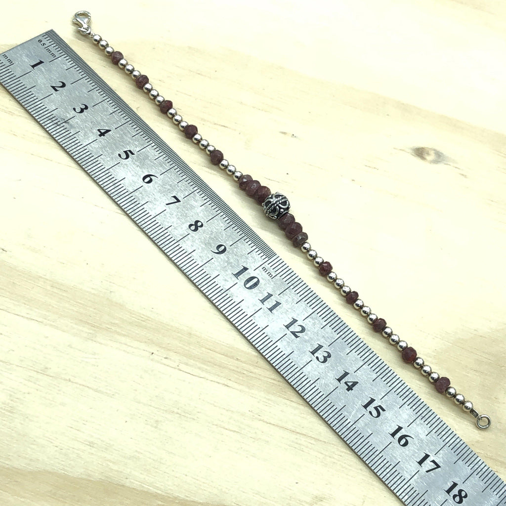 Sterling Silver & Ruby Bracelet - La Trobe Jewellery