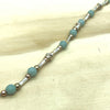 Sterling Silver, Gold & Chalcedony Israeli Necklace - La Trobe Jewellery