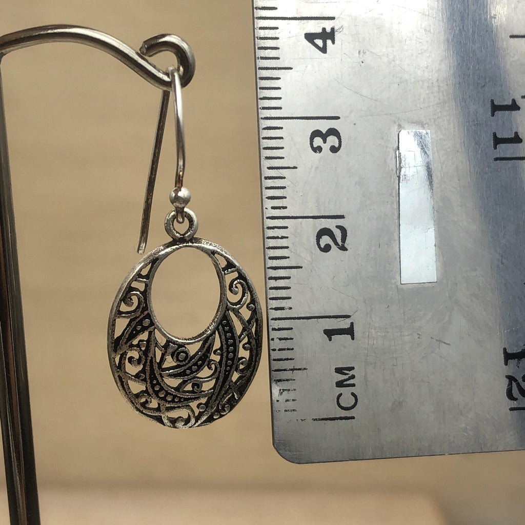 Sterling Silver Filigree Oval Earrings - La Trobe Jewellery