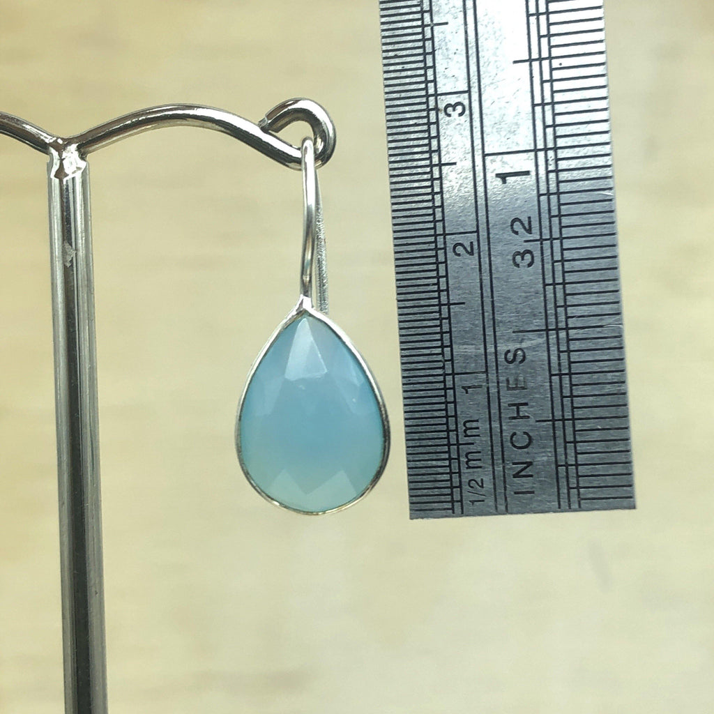 Sterling Silver Chalcedony Teardrop Earring - La Trobe Jewellery