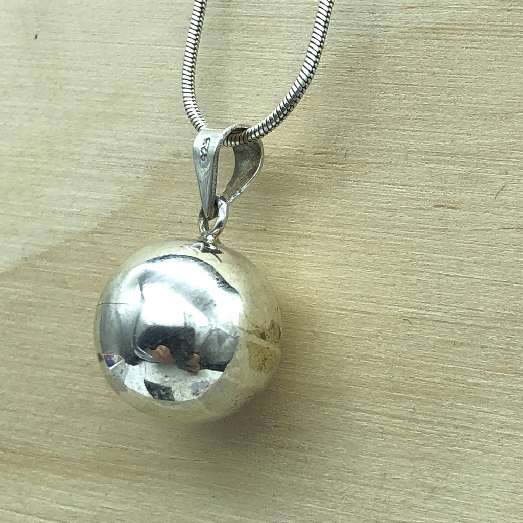 Sterling Silver Ball Pendant - La Trobe Jewellery