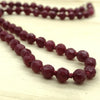 Gemstone Ruby Silk Knotted Necklace - La Trobe Jewellery