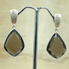 Sterling Silver Smokey Quartz Teardrop Earring - La Trobe Jewellery