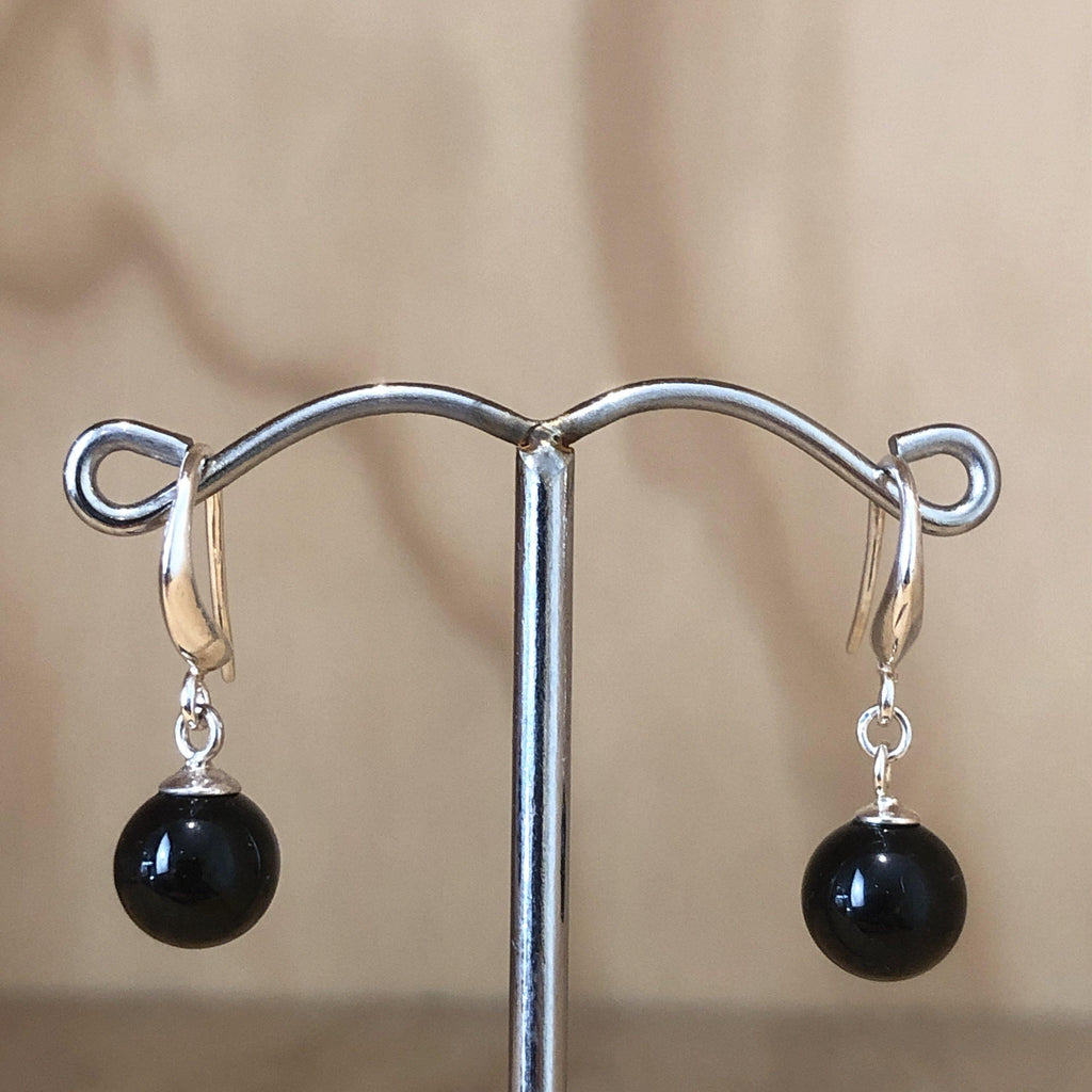 Sterling Silver Black Onyx Earring - La Trobe Jewellery