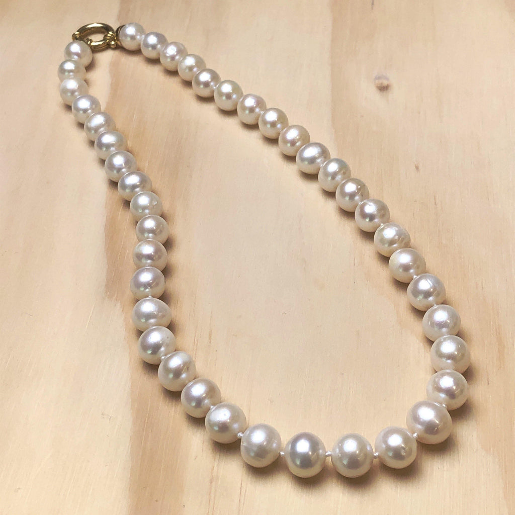 Pearl (White) Silk Knotted Necklace - La Trobe Jewellery
