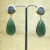 Sterling Silver Gold Labradorite & Chalcedony Earring - La Trobe Jewellery
