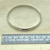 Sterling Silver Beaten Bangle - La Trobe Jewellery