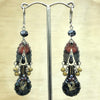 Ayala Bar Black/Red/Gold Israeli Earring - La Trobe Jewellery