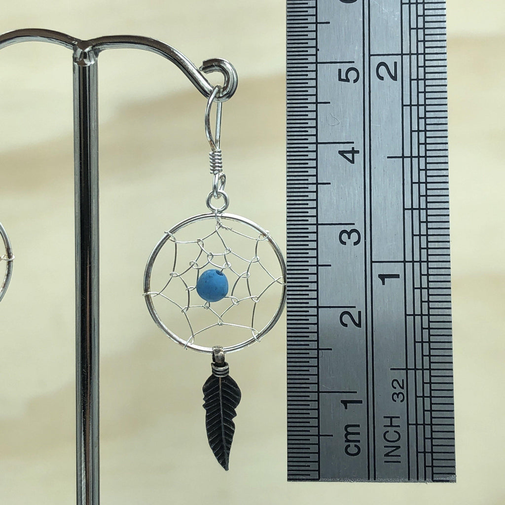 Sterling Silver Turquoise Dream Catcher Earring - La Trobe Jewellery