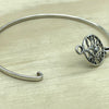 Sterling Silver Decorative Bird Bangle - La Trobe Jewellery