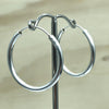 Sterling Silver Plain Loops 30mmx2.0mm - La Trobe Jewellery