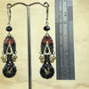 Ayala Bar Black/Red/Gold Israeli Earring - La Trobe Jewellery