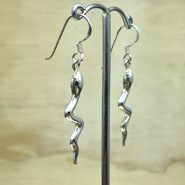 Sterling Silver Snake Earring - La Trobe Jewellery