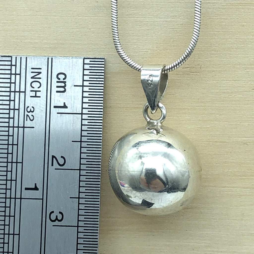 Sterling Silver Ball Pendant - La Trobe Jewellery