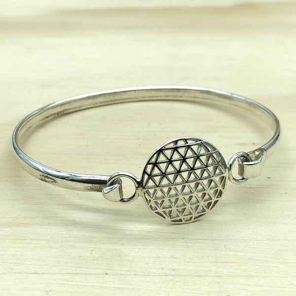 Sterling Silver Decorative Bangle - La Trobe Jewellery